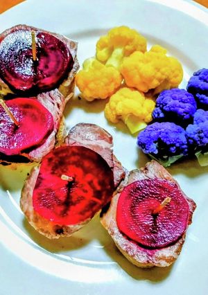 ビーツとローストビーフのピンチョス-レシピのメイン写真