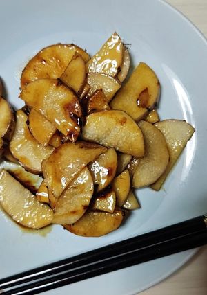 子供喜ぶ!ニンニク風味甘辛長芋!-レシピのメイン写真