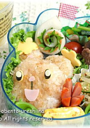 ポケモンのミミロル弁当：キャラ弁-レシピのメイン写真