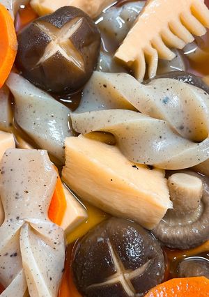 筍と椎茸とこんにゃくの煮物☆腸内環境改善-レシピのメイン写真