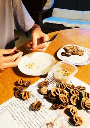 鬼ぐるみの下処理　きれいに割れる♪-レシピのメイン写真