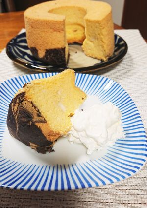 米粉シフォンケーキ（ココアパウダー入り）-レシピのメイン写真