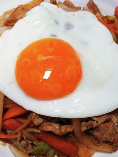 おうちカフェ♫目玉焼き焼きそば♫-レシピのメイン写真