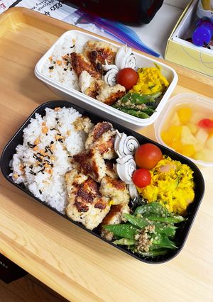 20240830娘ちゃん息子っちのお弁当-レシピのメイン写真