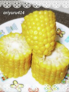 とうもろこしの茹で方 (電子レンジ)-レシピのメイン写真