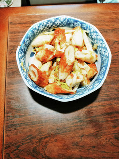 キャベツとかもめ竹輪の辛味そぼろ和え-レシピのメイン写真