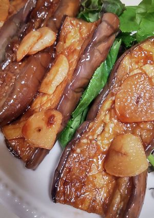 調味料は2つ！ナスのニンニク焼き♪-レシピのメイン写真