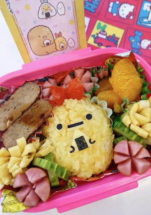 すみっコぐらしエビフライのしっぽキャラ弁-レシピのメイン写真