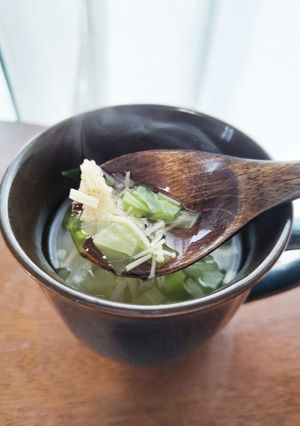 簡単!刻み野菜のコンソメスープ!-レシピのメイン写真