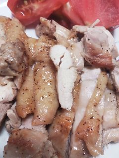 鶏もも1枚を塩コショウだけで♪焼くと旨い-レシピのメイン写真