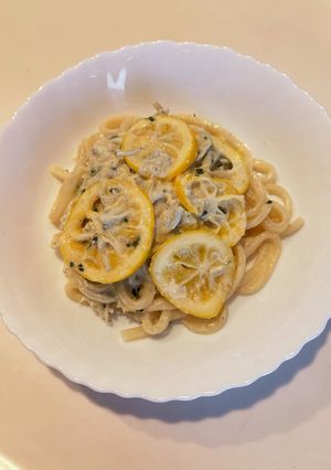 しらすのレモンクリームうどん-レシピのメイン写真