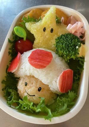 キャラ弁当（キノピオ&スター）-レシピのメイン写真
