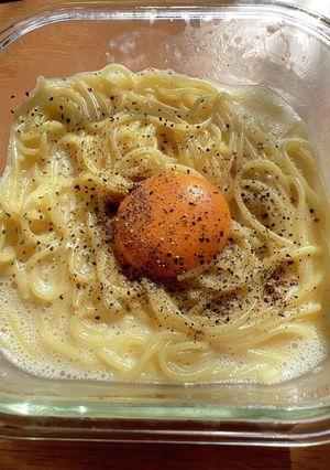 レンジでできるカルボナーラ-レシピのメイン写真