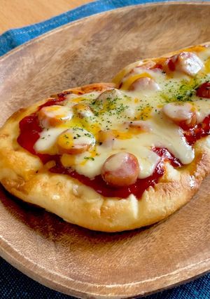市販のナンで♡お手軽ナンピザ♡-レシピのメイン写真