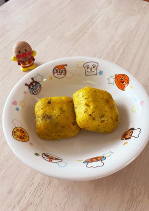 ☆HMで簡単☆カボチャレーズン蒸しパン-レシピのメイン写真
