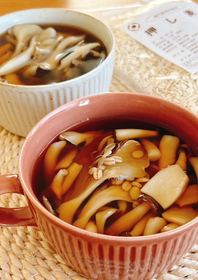 押し麦ときのこの和風スープ-レシピのメイン写真