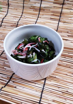きゅうり と わかめ カニカマ の酢の物-レシピのメイン写真