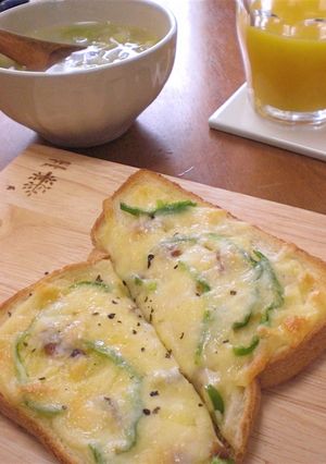 おとなの＊アンチョビーピザトースト＊-レシピのメイン写真