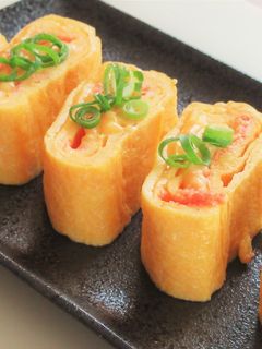 〖 チーズがとろ~り!明太子入り卵焼き〗-レシピのメイン写真