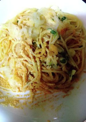 薬味酢玉ねぎパスタ-レシピのメイン写真