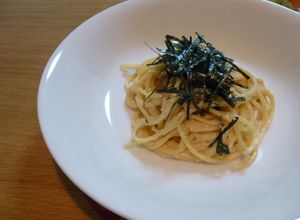 ボウルで簡単！明太子クリームパスタ-レシピのメイン写真