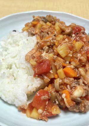 きのこキーマカレー-レシピのメイン写真