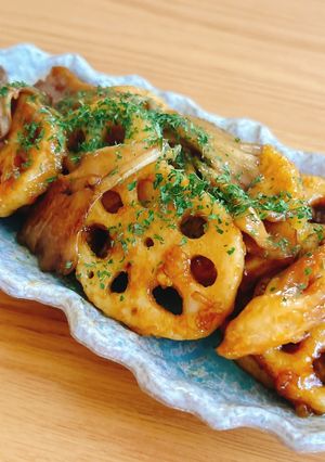 舞茸と蓮根のバルサミコソテー-レシピのメイン写真