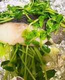 【ズボラ】タラと豆苗のバターホイル焼き