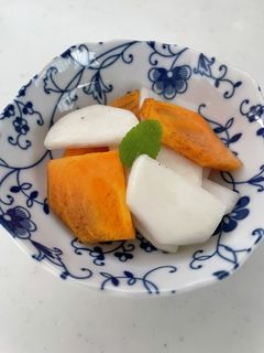 蕪と柿のマリネ-レシピのメイン写真