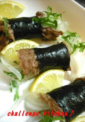 新玉ねぎの海苔肉巻き-レシピのメイン写真