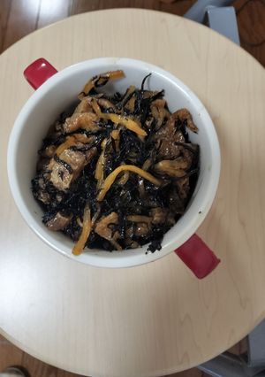 たけのこと油揚げのひじき煮-レシピのメイン写真