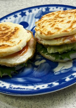 米粉ナンのベーコンエッグバーガー-レシピのメイン写真