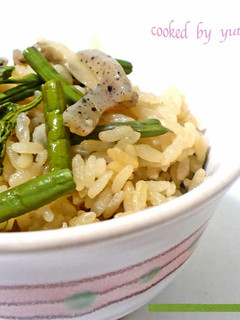 わらび炊き込みご飯-レシピのメイン写真