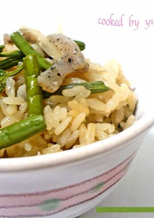 わらび炊き込みご飯-レシピのメイン写真