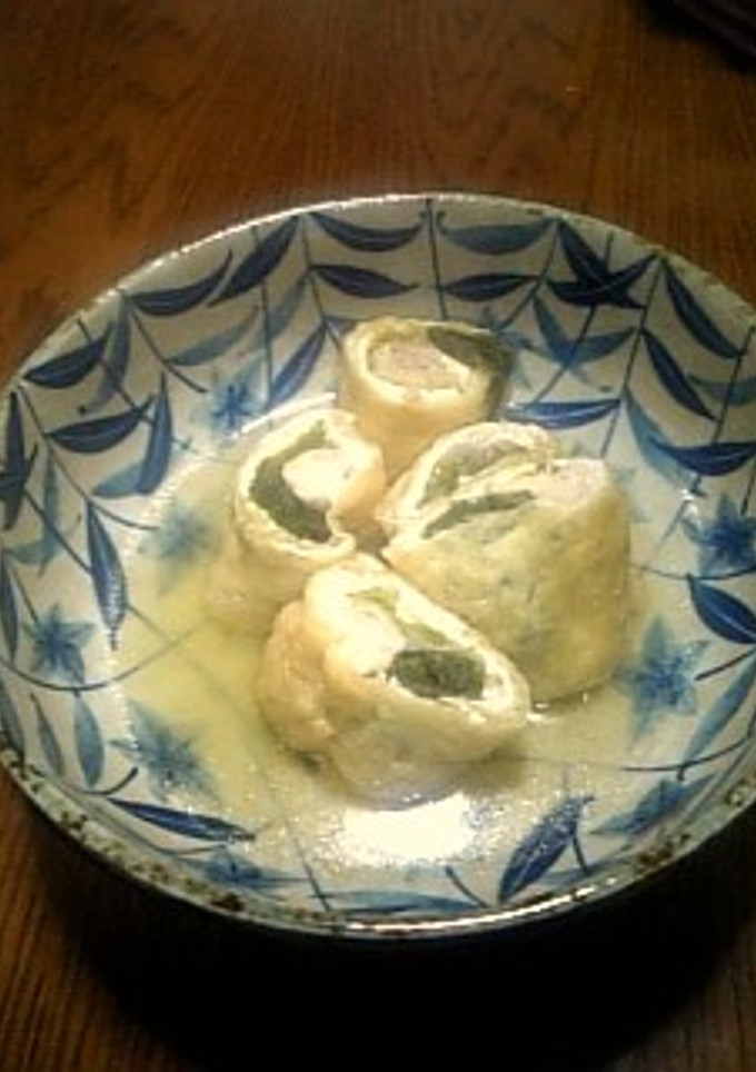 ＊鶏肉と野菜の油揚げ巻き＊-レシピのメイン写真