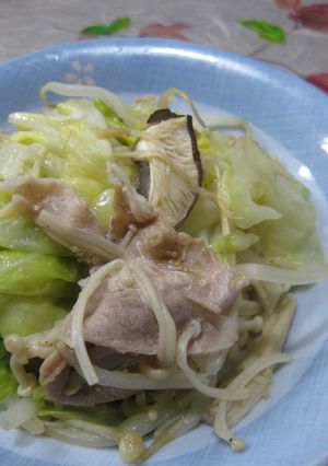 キャベツともやしのレンジ蒸し-レシピのメイン写真