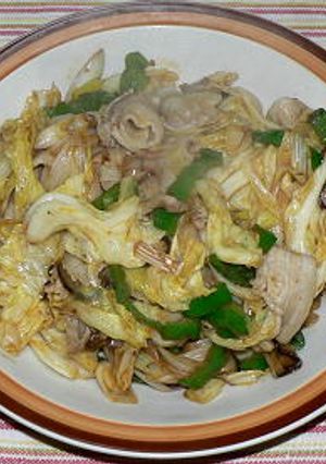 焼き肉のタレで回鍋肉風炒めもの-レシピのメイン写真