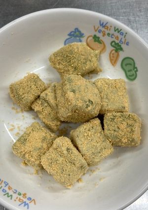 【保育園おやつ】ほうれん草豆乳もち-レシピのメイン写真