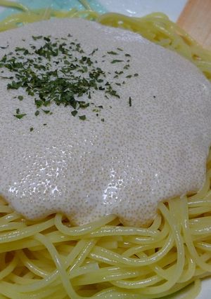 ふわとろっ♡たらこクリームスパ-レシピのメイン写真