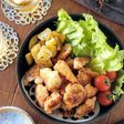 簡単節約☆鶏胸肉の揚げない塩唐揚げ。