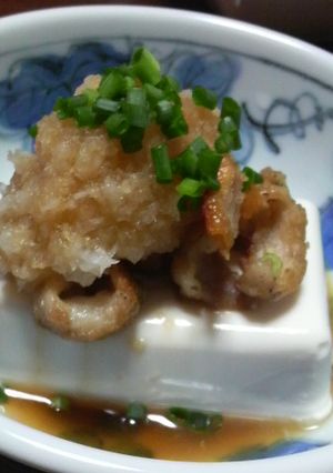 さっぱり!鶏皮ポン酢冷奴。-レシピのメイン写真