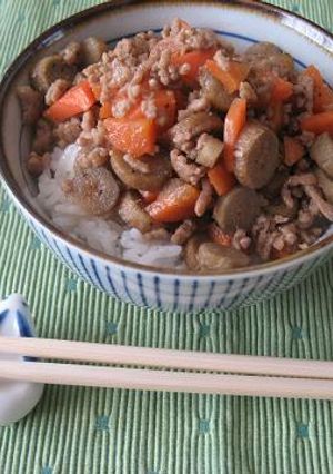 ごぼうと挽き肉のふりかけ-レシピのメイン写真