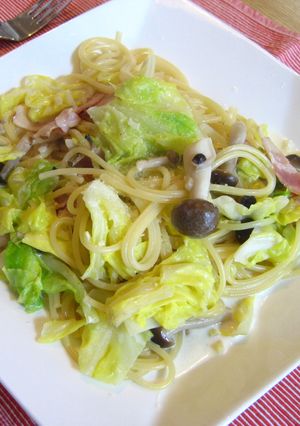 春キャベツｄｅクリームパスタ-レシピのメイン写真