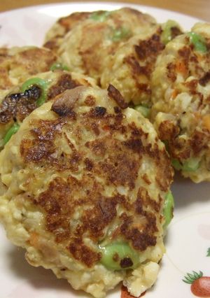 リードで簡単!豆腐と枝豆のハンバーグ♪-レシピのメイン写真