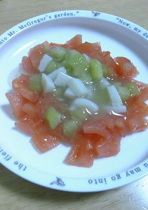 離乳食後期★なすトマ帆立あん-レシピのメイン写真