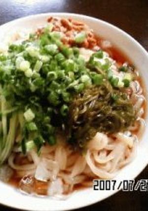 ぶっかけねばねば冷しうどん-レシピのメイン写真