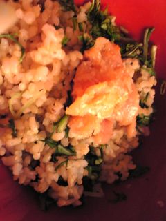 水菜と明太子の混ぜご飯-レシピのメイン写真