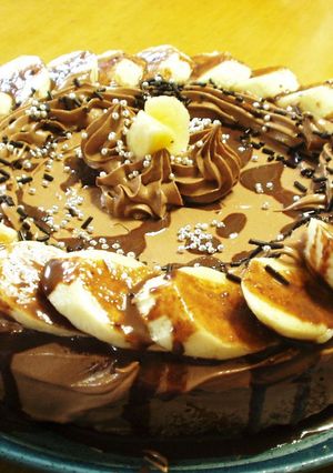 オーブン不要のチョコバナナケーキ ♪-レシピのメイン写真