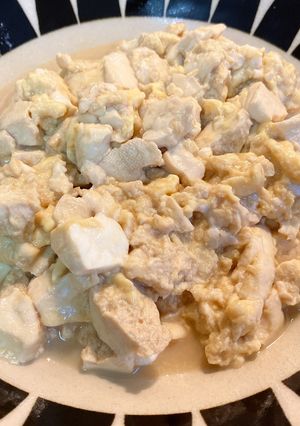 優しい味の豆腐丼 (濃いVer.あり)-レシピのメイン写真