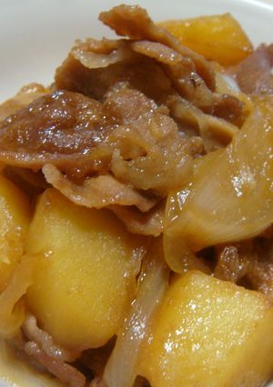 フライパンでこっくり♪うま～い肉じゃが♪-レシピのメイン写真